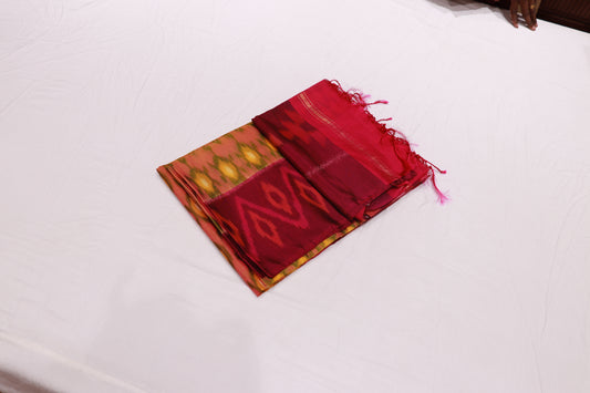 Silk  Cotton Pink  Colour - Vaishali Silks