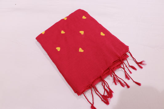 Linen Saree Pink Colour - Vaishali Silks