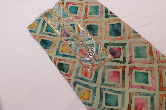 Salwar Material Tissue Multi Colour - Vaishali Silks