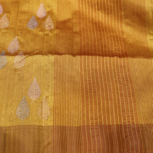 Fancy Saree Musterd Colour