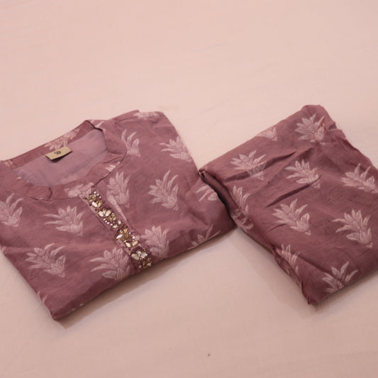 Short Top Lavendor Colour - Vaishali Silks