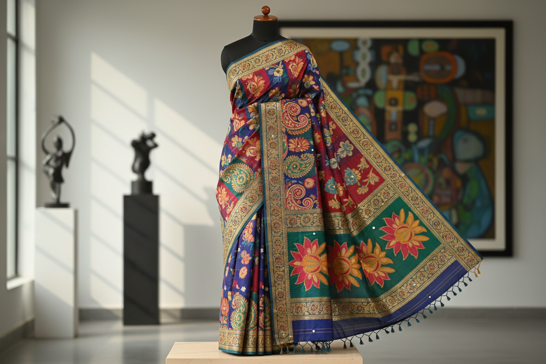 Designer Pure Cotton Saree: Where Comfort Meets Contemporary Elegance