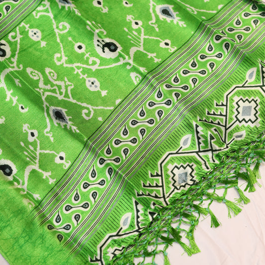 Lime Green Fancy Saree