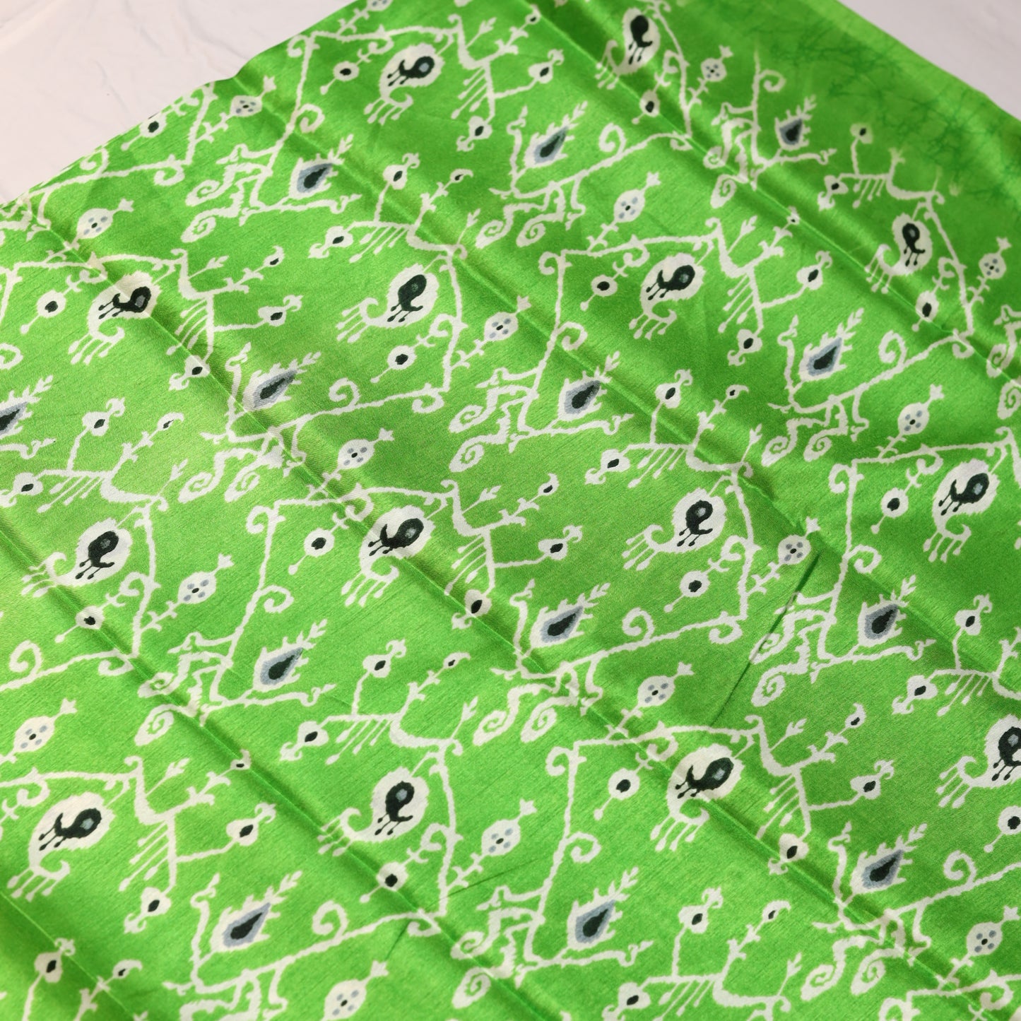 Lime Green Fancy Saree