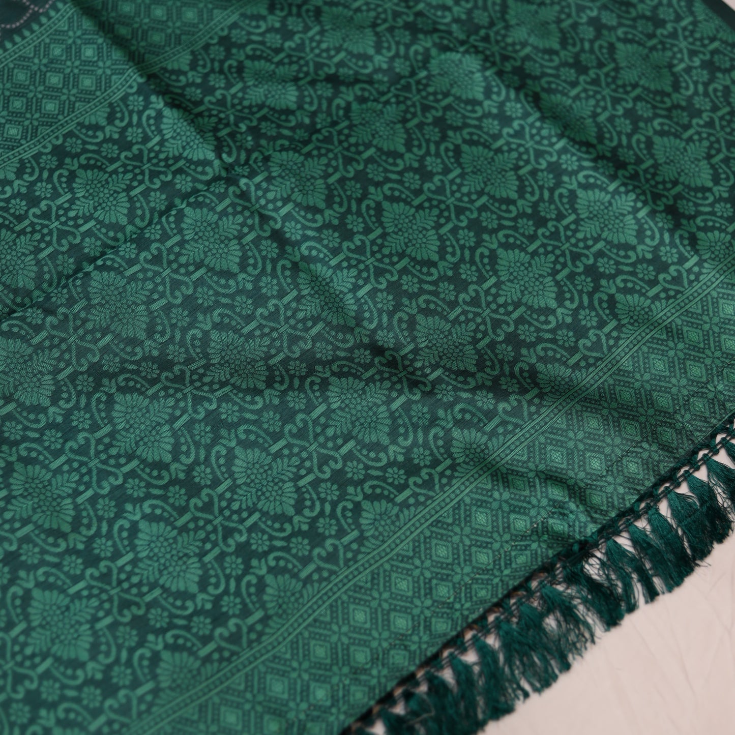 Teal Drift Fancy Saree