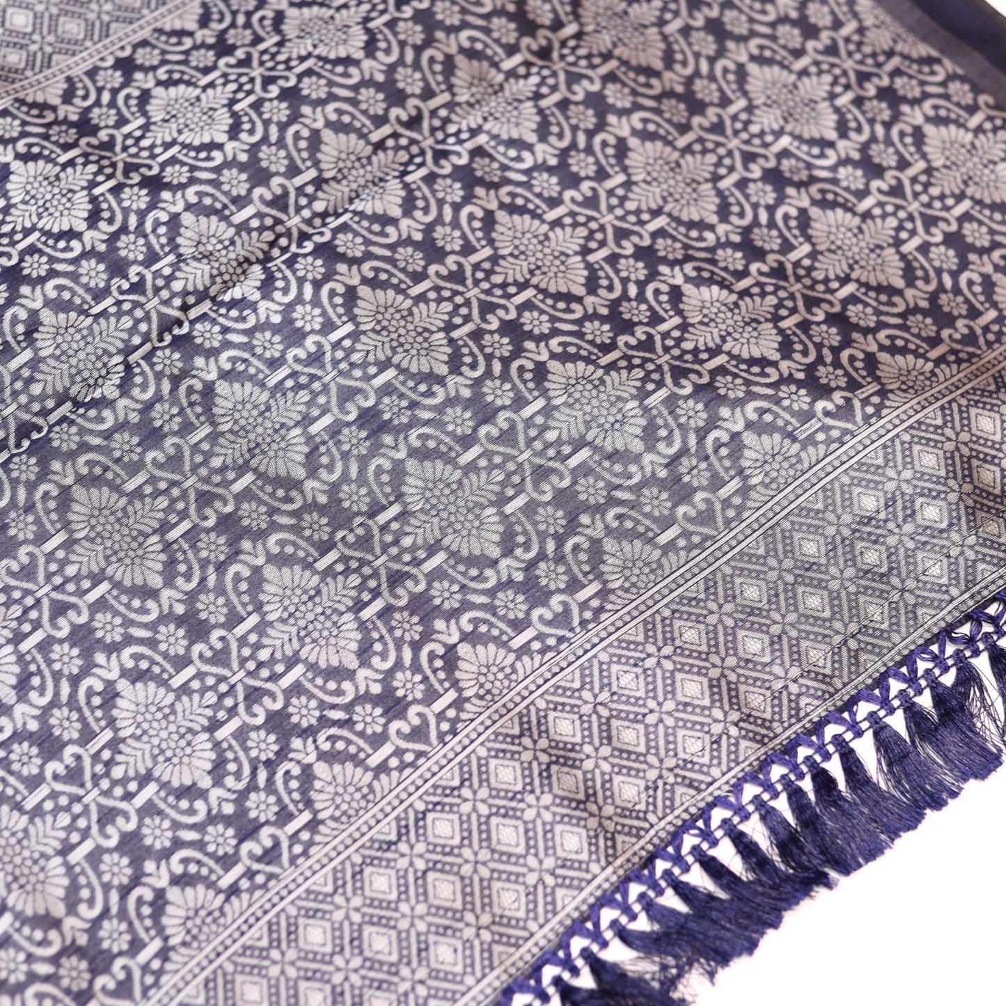 Smoky Lavender Fancy Saree