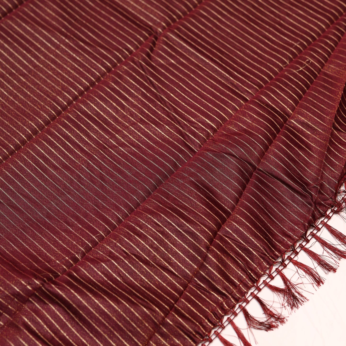 Dark Merlot Soft Tissue Saree