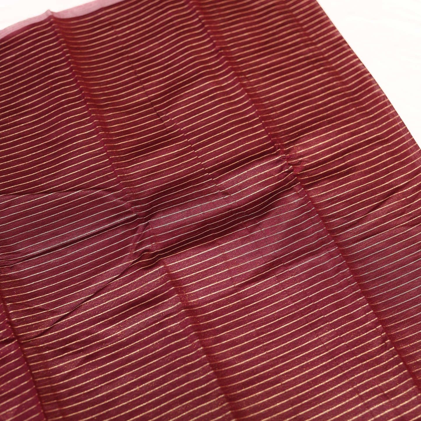 Dark Merlot Soft Tissue Saree