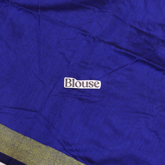 Dark Blue Semi Silk Cotton Saree
