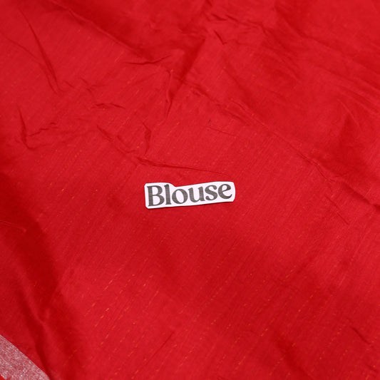 Red Semi Silk Cotton Saree