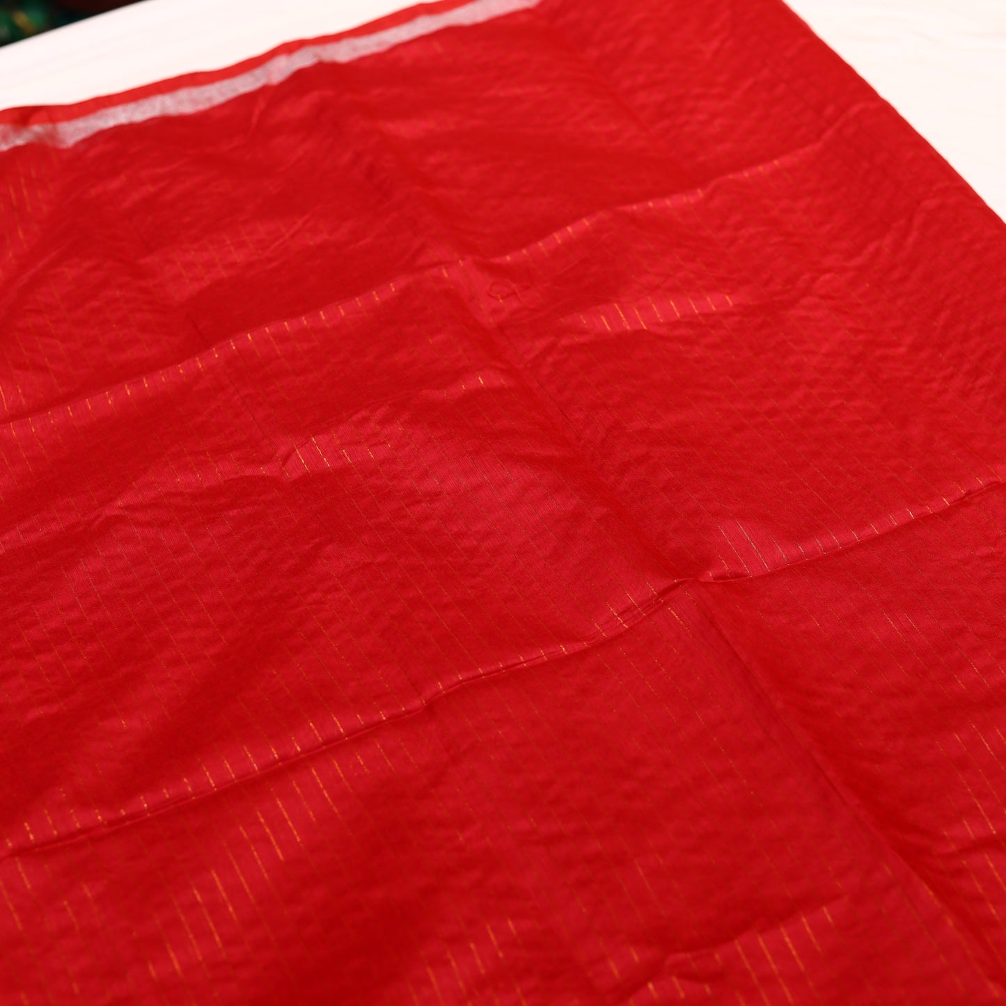 Red Semi Silk Cotton Saree