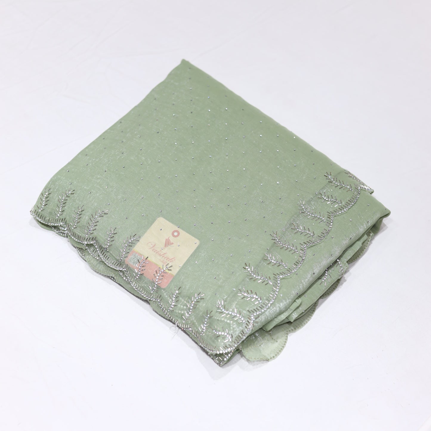 Olive Green Party Wear Saree