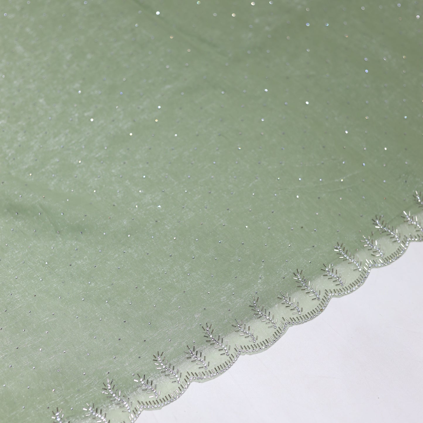 Olive Green Party Wear Saree
