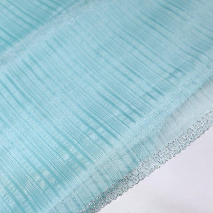 Sky Blue Party Wear Saree