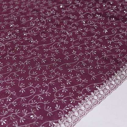 Violet Party Wear Saree