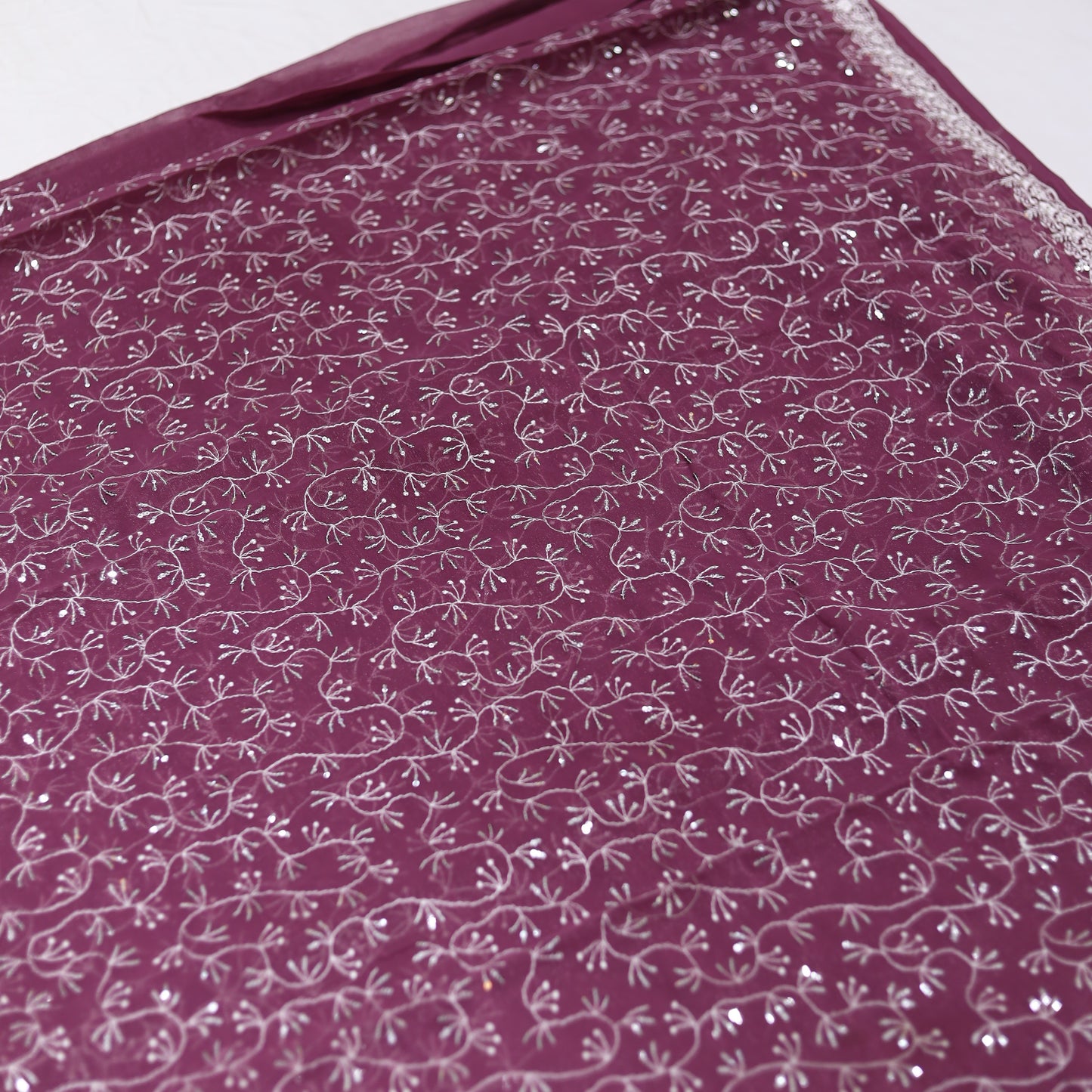 Violet Party Wear Saree