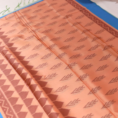 Blue Semi Tusser Saree