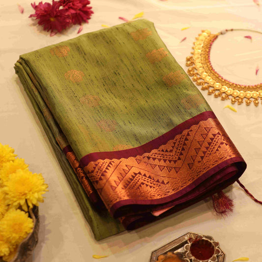 Semi Silk Jute Saree