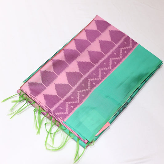 Charm Pink  Semi Tusser Saree