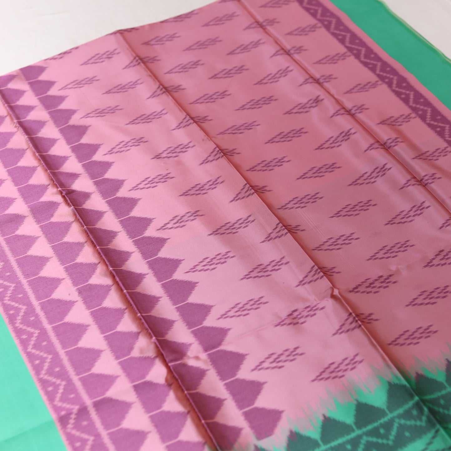 Charm Pink  Semi Tusser Saree