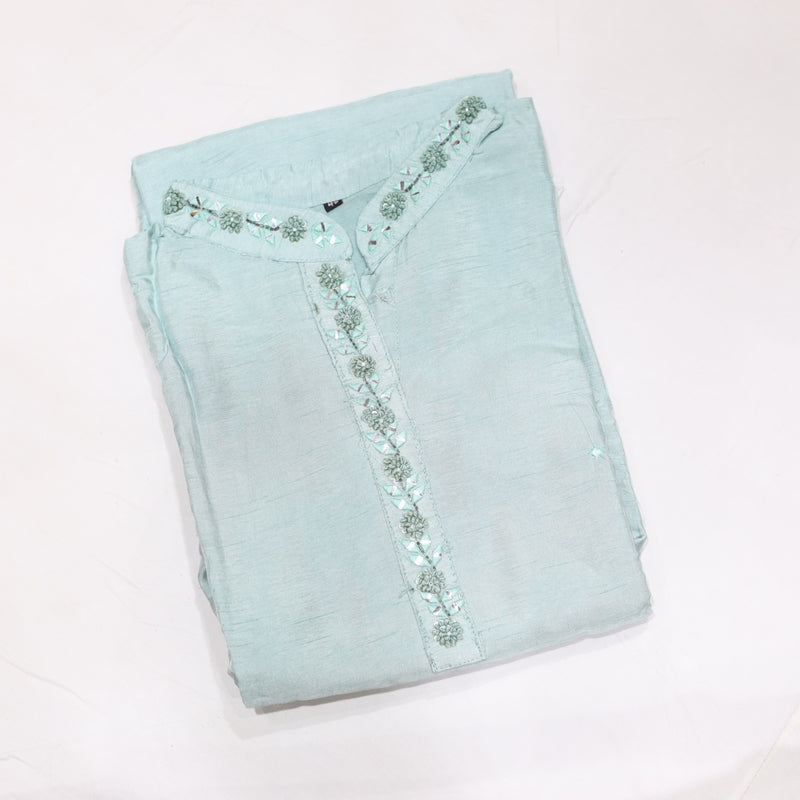 Rawsilk  Green Kurtiset - Vaishali Silks
