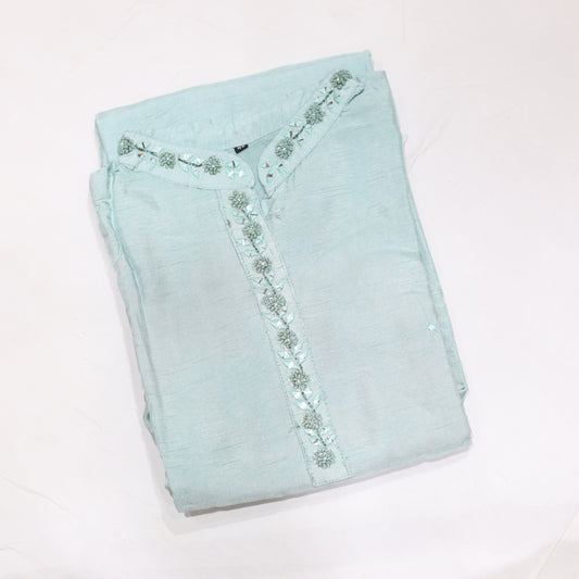 Rawsilk  Green Kurtiset - Vaishali Silks