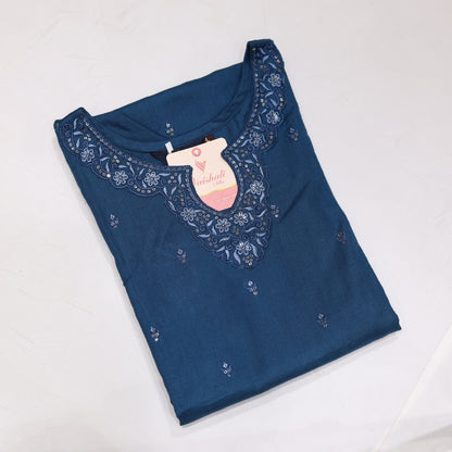Cotton Blue Kurtiset - Vaishali Silks