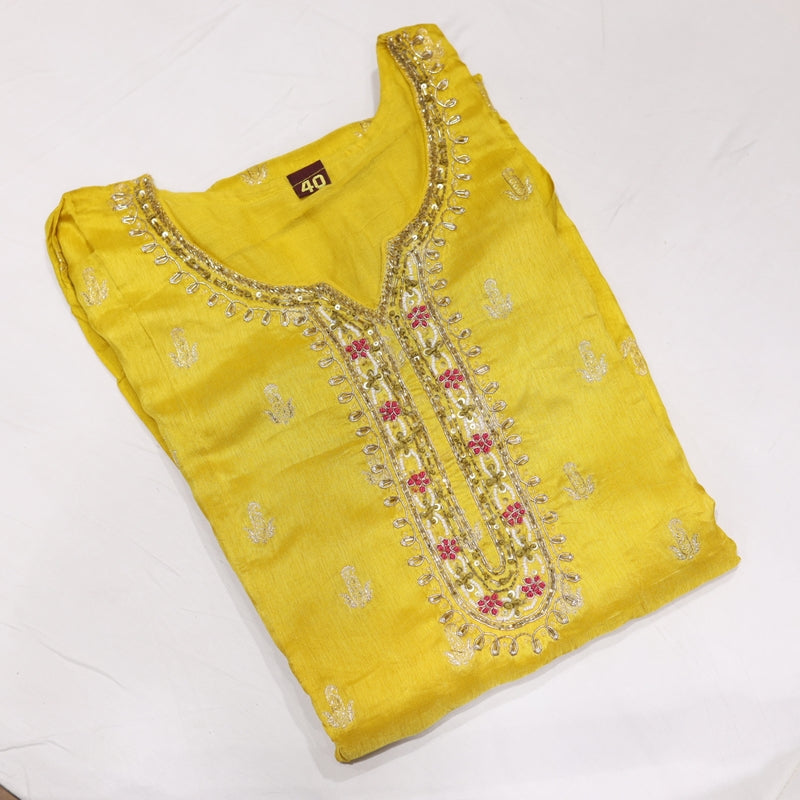 Banaras Yellow Kurtiset