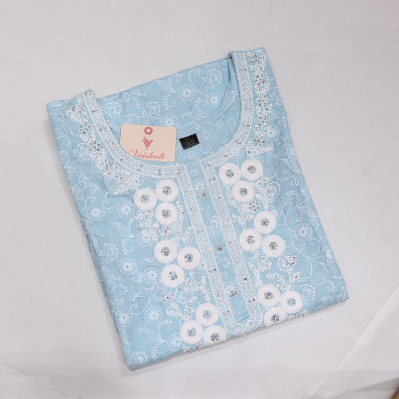Cotton Skyblue Kurtiset