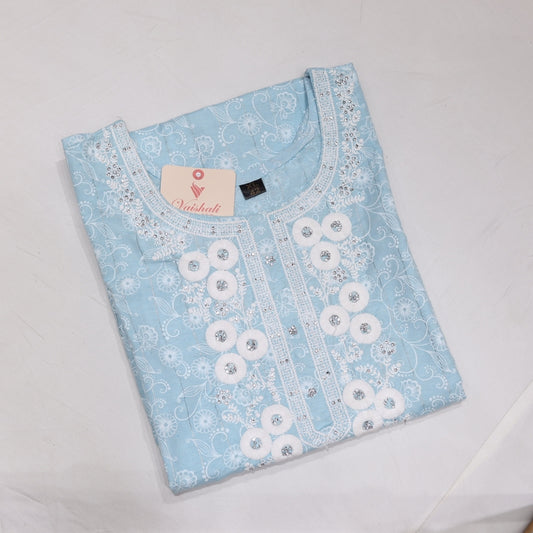 Cotton Skyblue Kurtiset