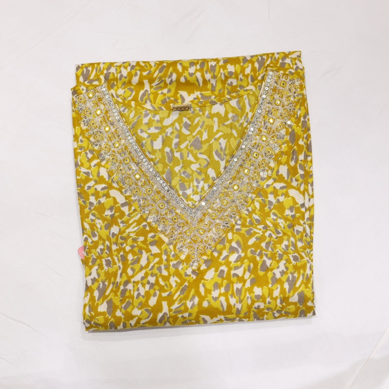 Cotton Yellow Kurtiset
