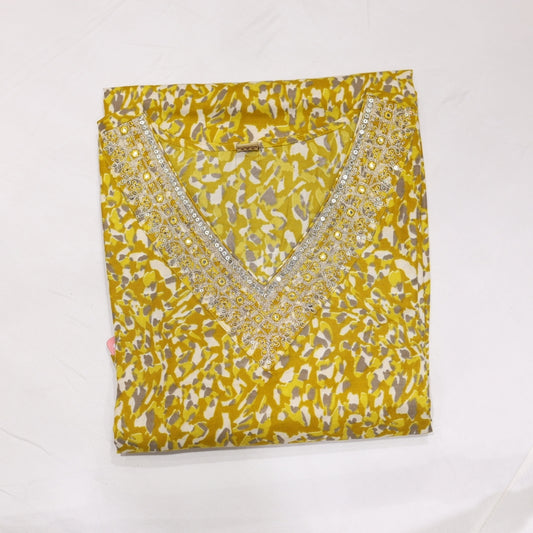 Cotton Yellow Kurtiset