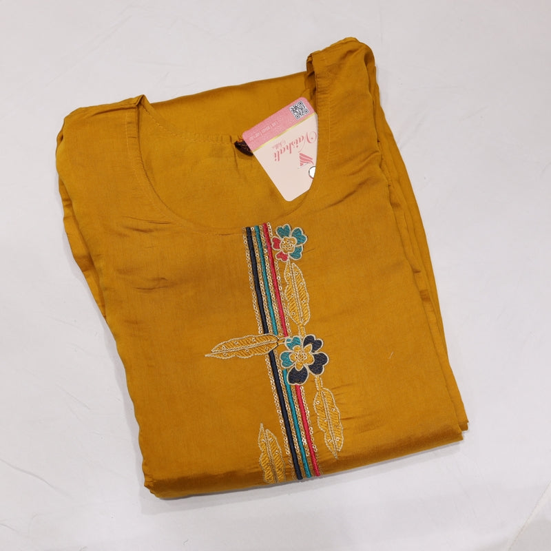Muslin Orange Kurtiset - Vaishali Silks