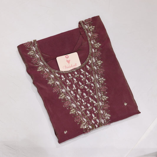 Tissue Purple Kurtiset - Vaishali Silks