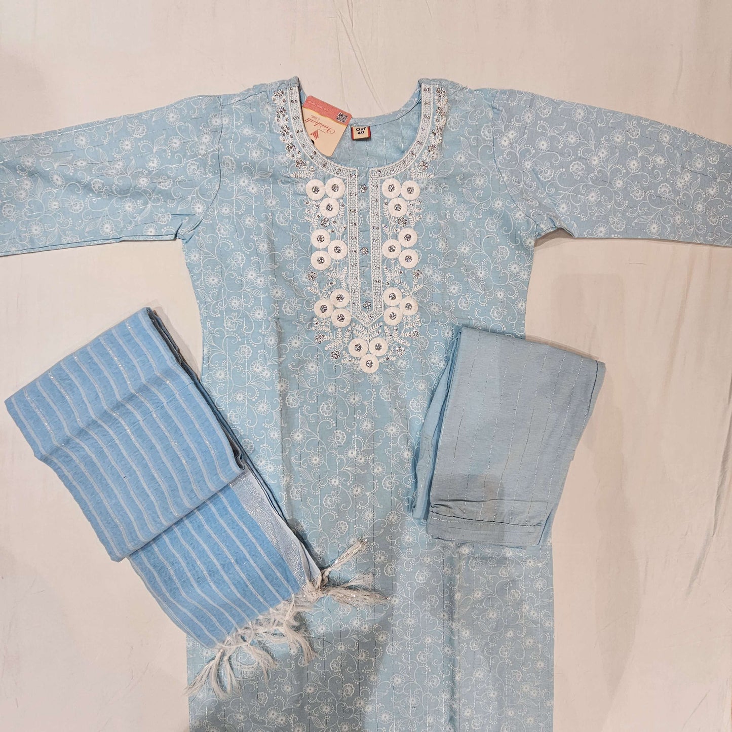 Cotton Skyblue Kurtiset