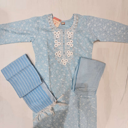 Cotton Skyblue Kurtiset