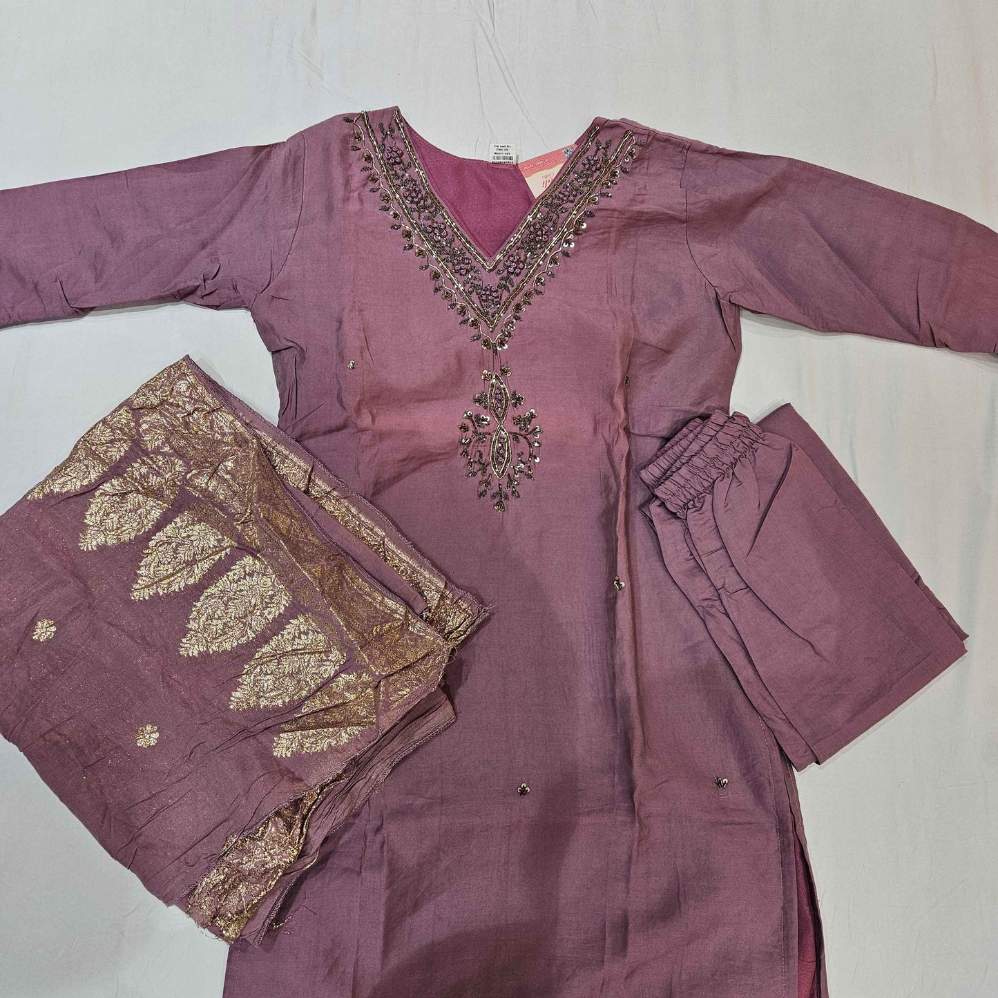 Cotton Lightpurple Kurtiset - Vaishali Silks