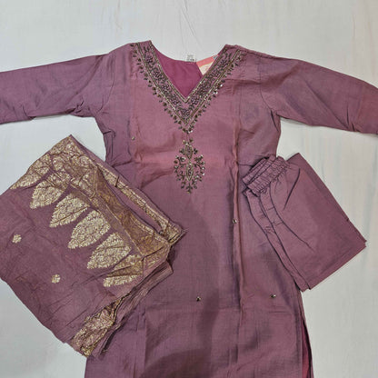 Cotton Lightpurple Kurtiset - Vaishali Silks