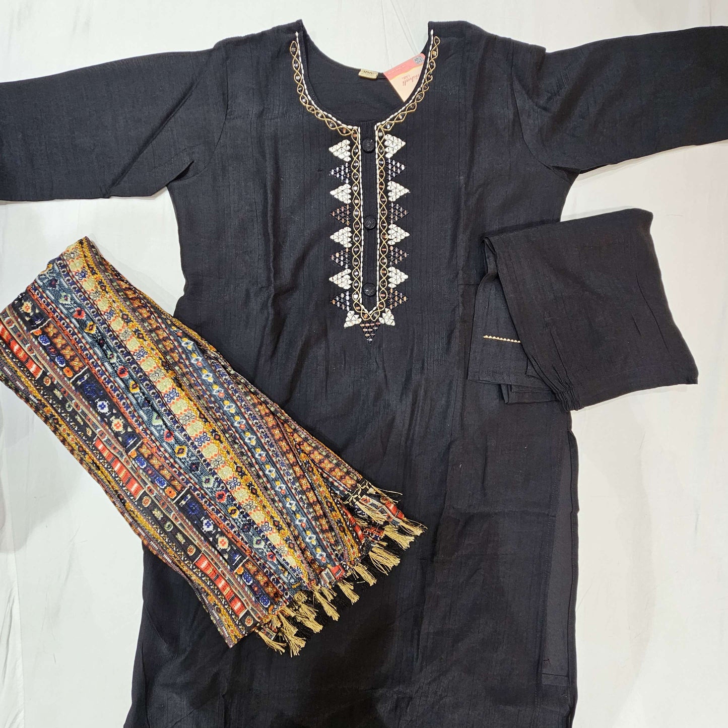 Spun Black Kurtiset - Vaishali Silks
