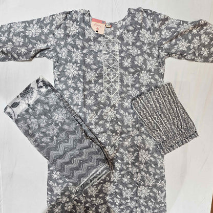 Softcotton White Grey Kurtiset