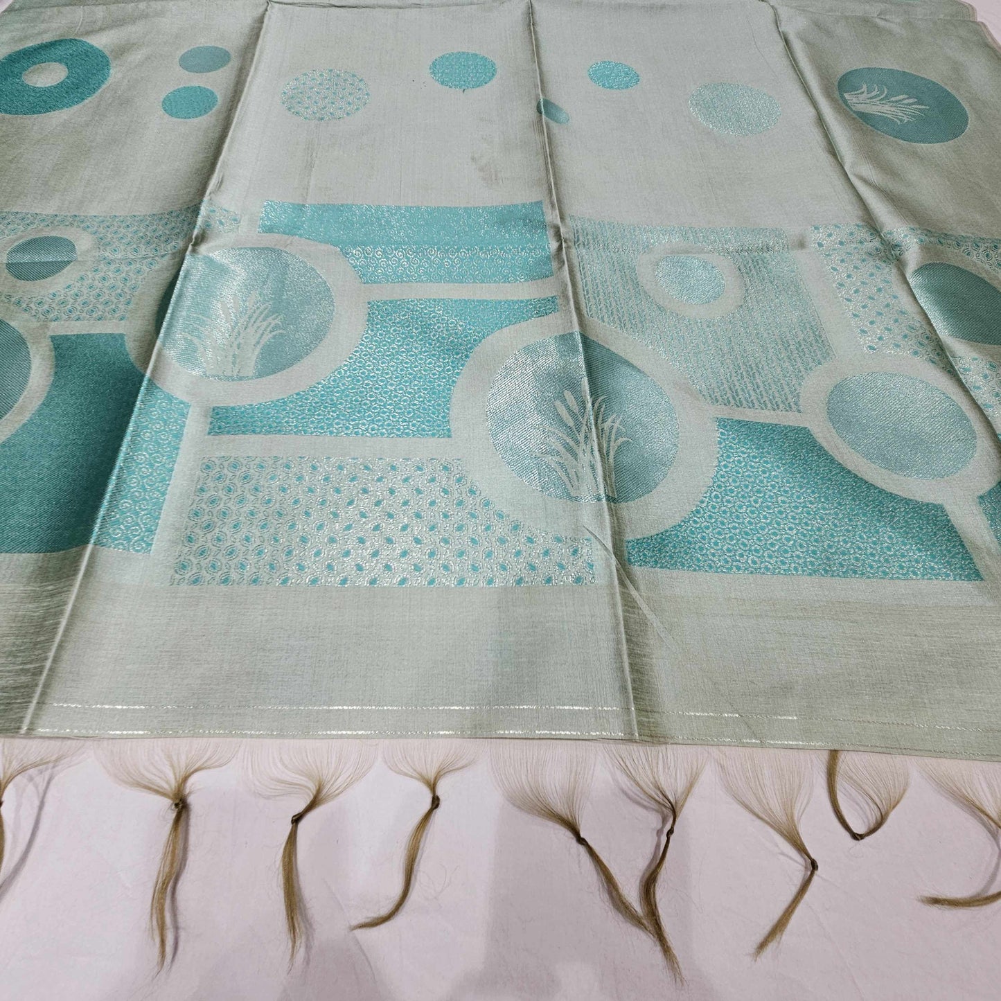 Giza Silk PistaGreen Saree