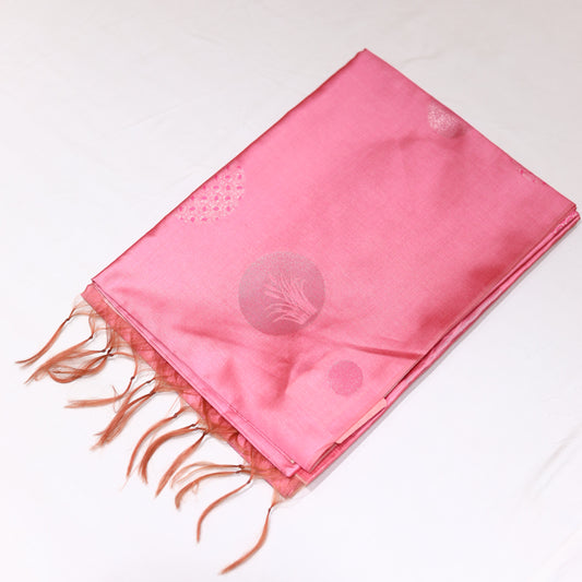 Candy Pink Giza Silk Saree
