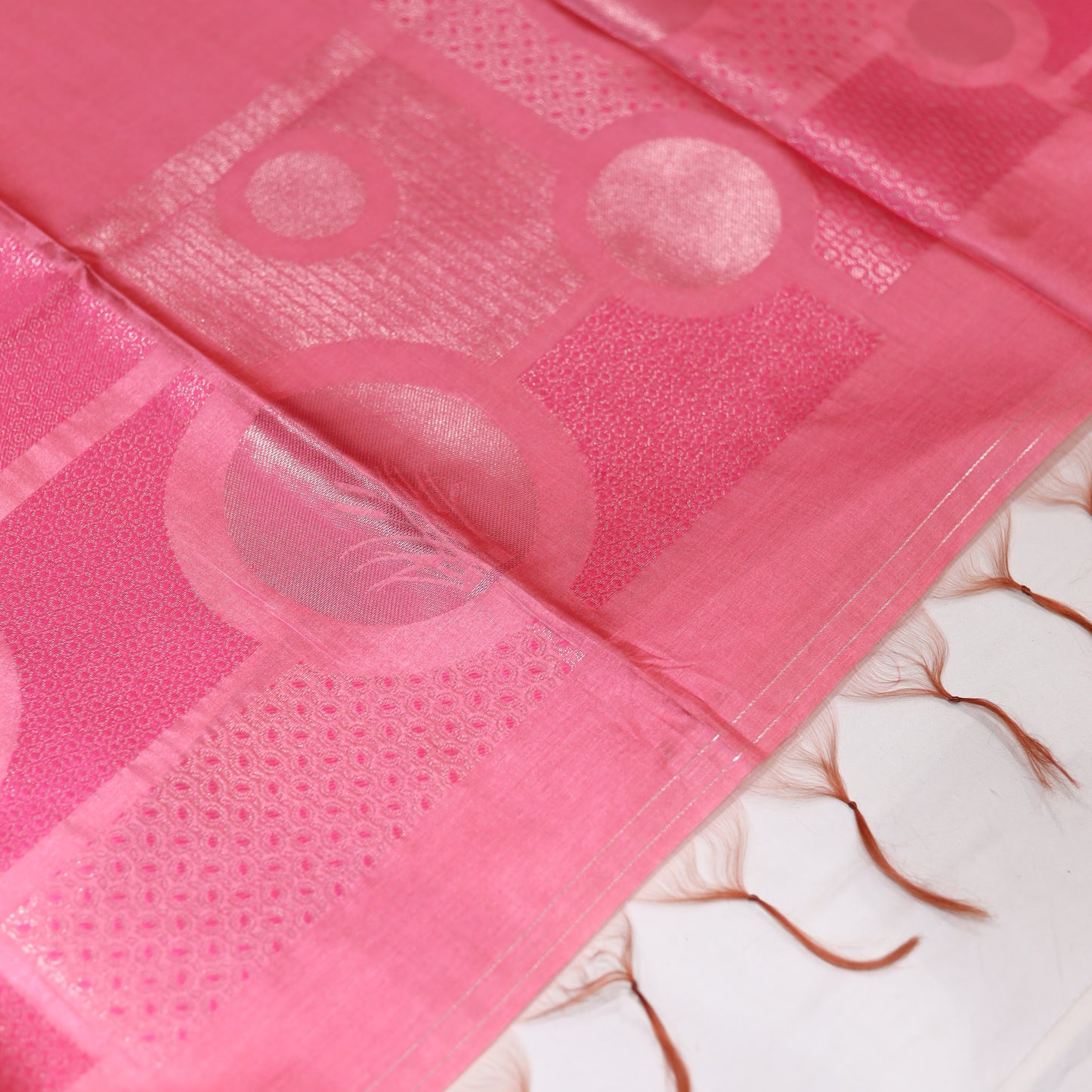 Candy Pink Giza Silk Saree