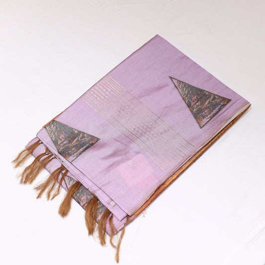 Lavender GizaSilk Saree