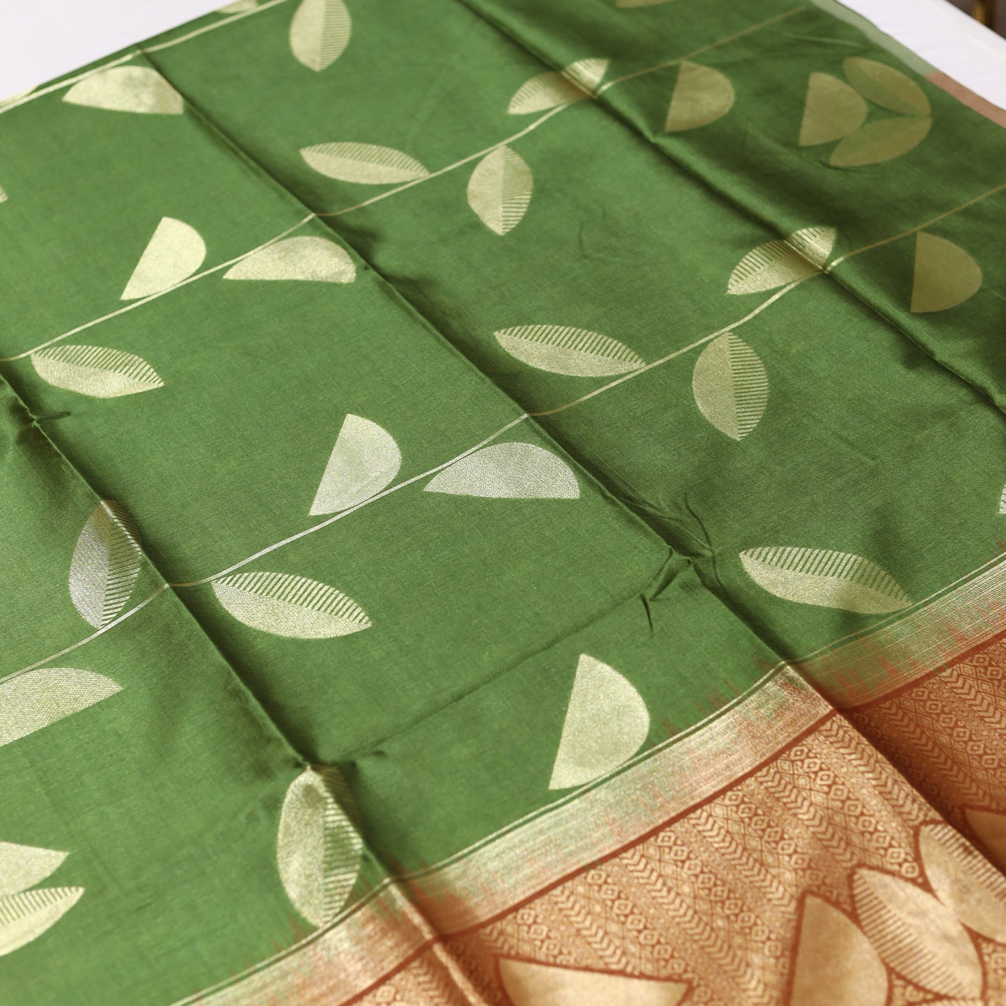 Green Giza Silk Saree