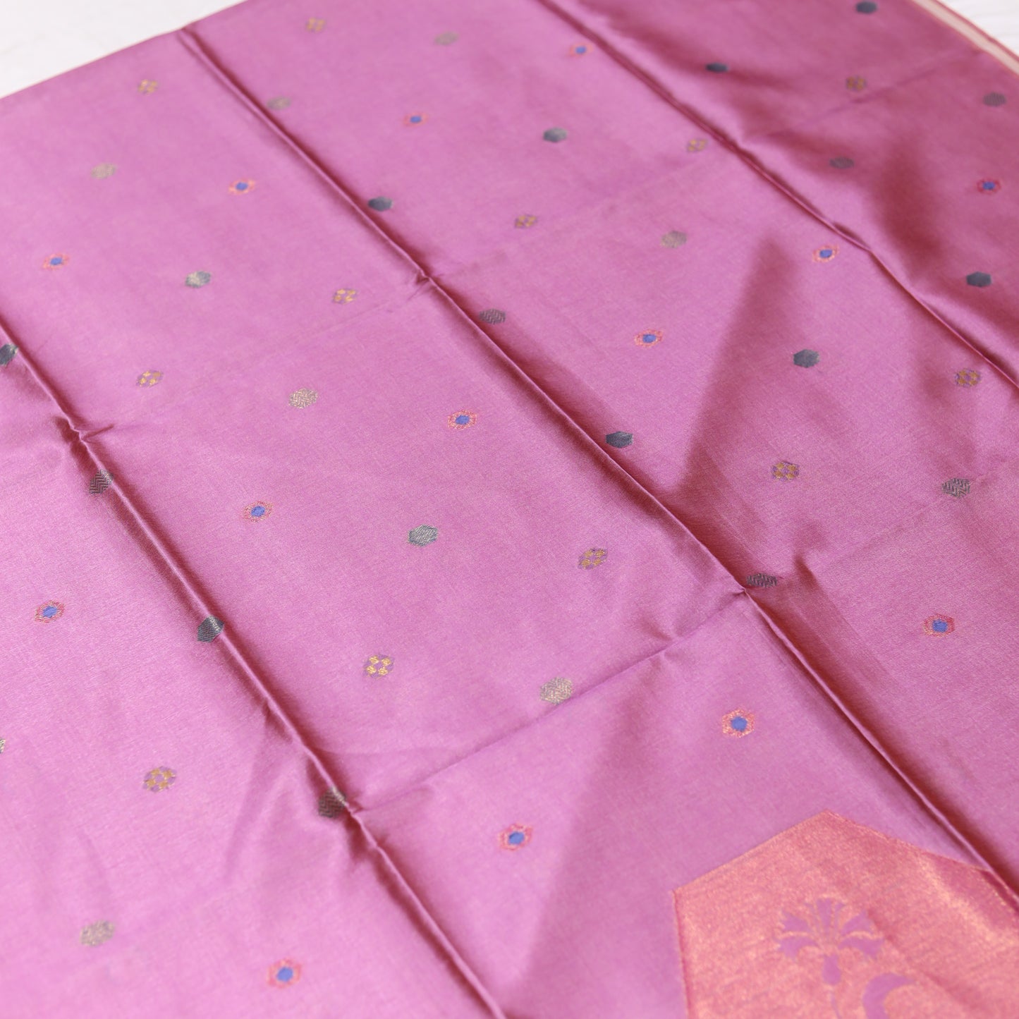 Purple Giza Silks Saree