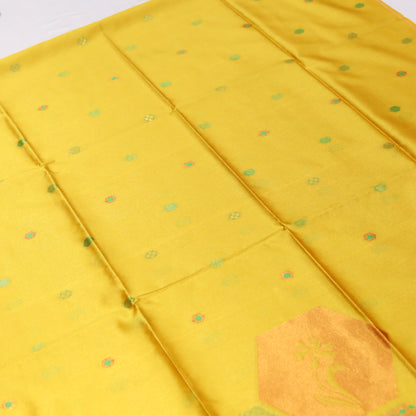 Yellow Giza Silks Saree