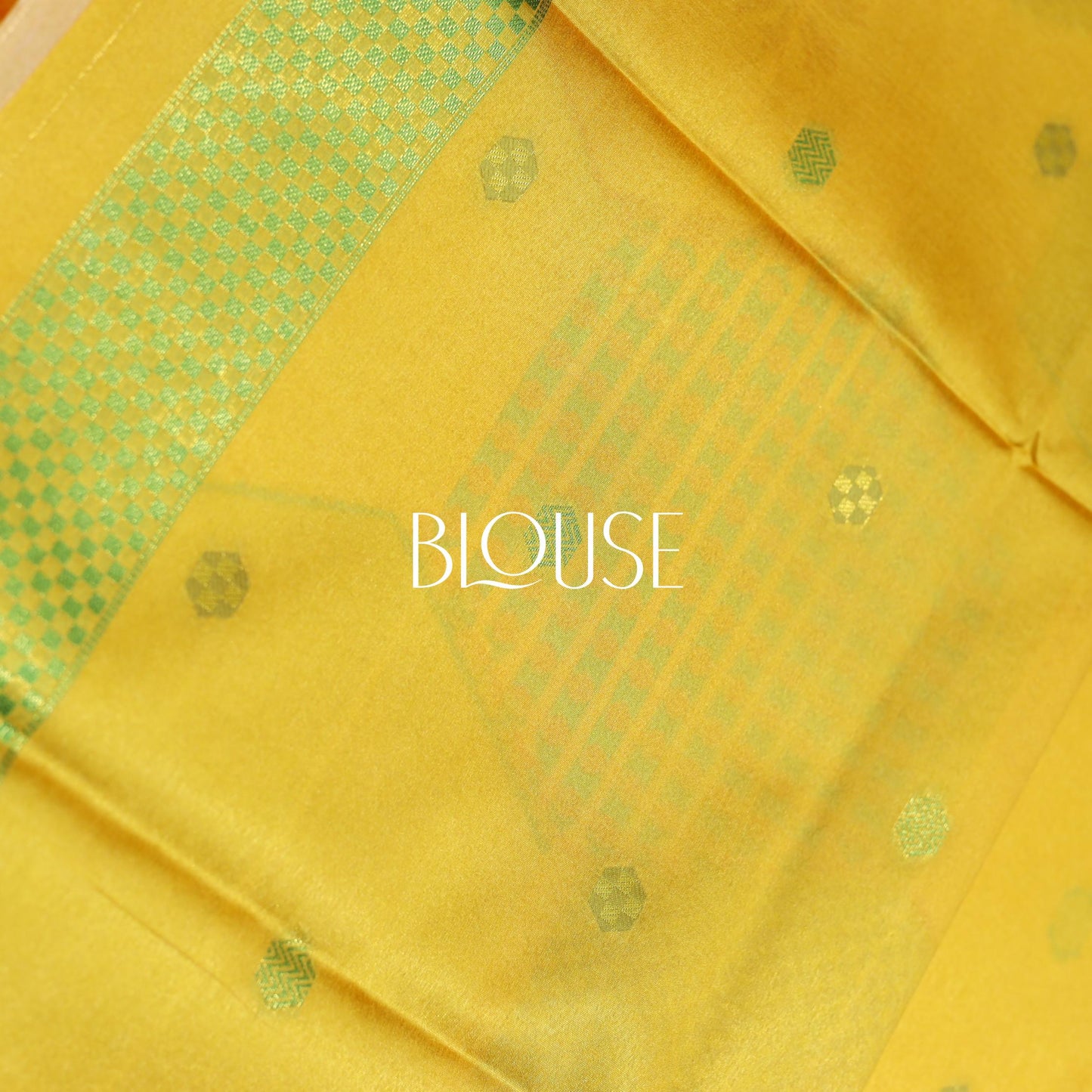 Yellow Giza Silks Saree