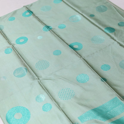 Cambridge Blue Giza Silks Saree