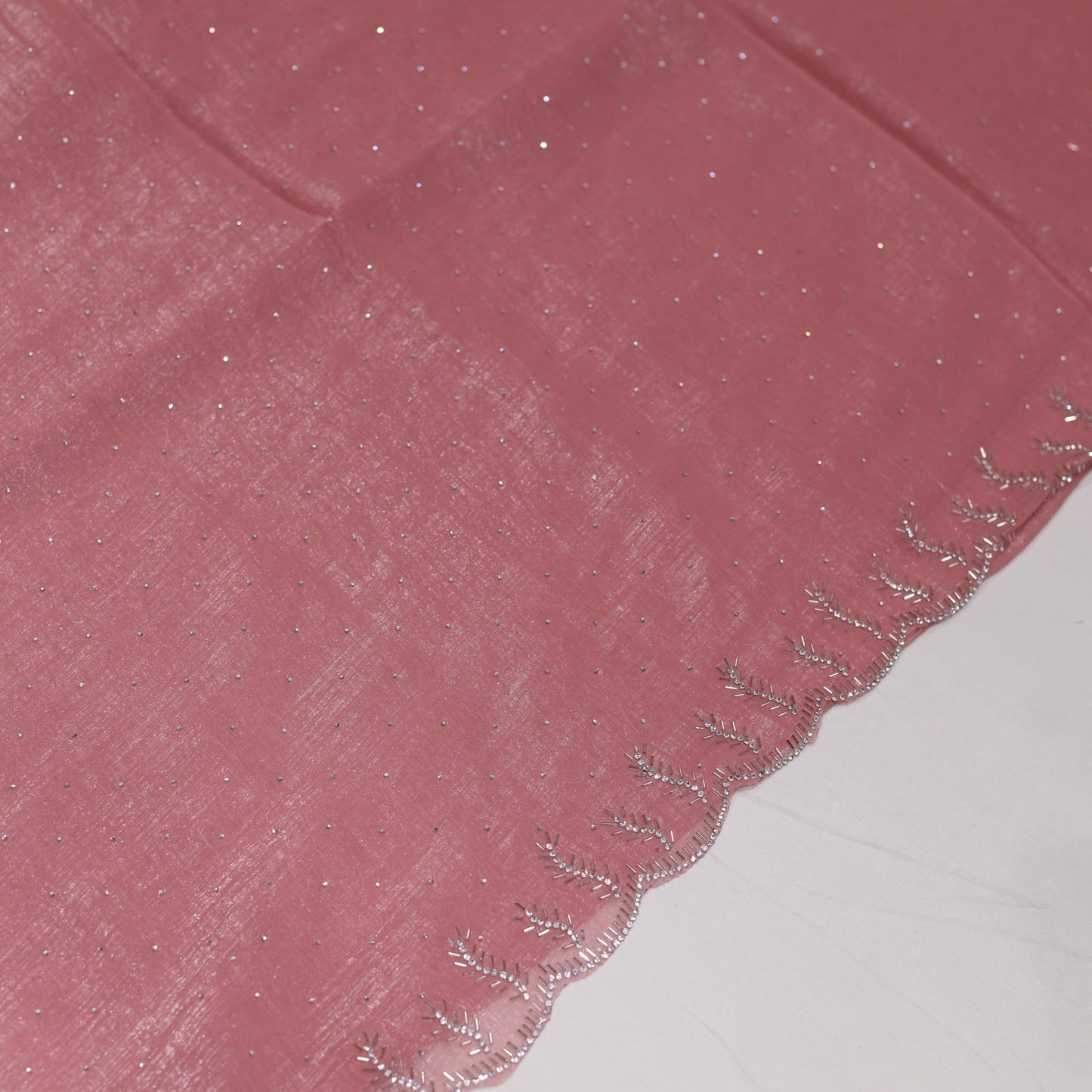 Fancy Partywear Pink Saree